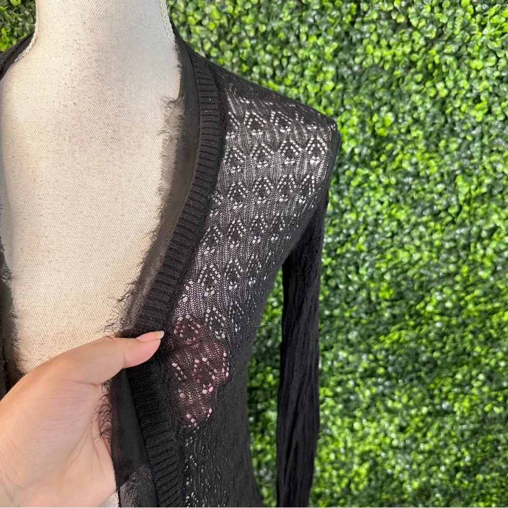 Black Lauren conrad sheer cardigan‎ - Picture 2 of 5